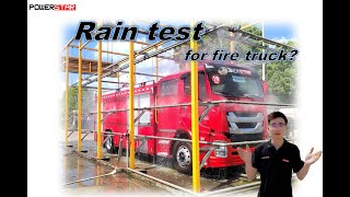 
     Regentest für ISUZU GIGA Schaum-/Wasserrettungsfahrzeuge
    