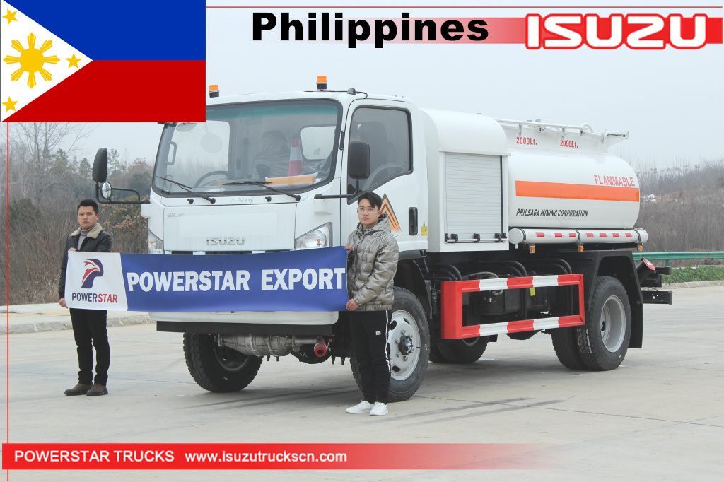 
     Philippinen - ISUZU 4X4 Allradantrieb Heizöltank mit Spender
    