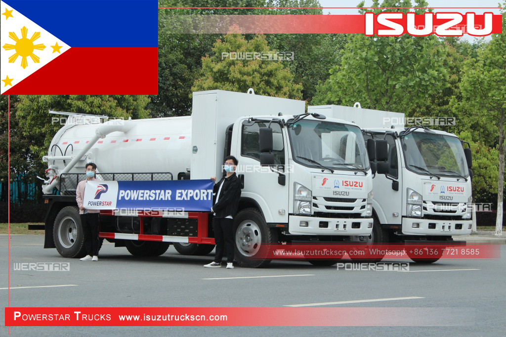 
     Philippinen - ISUZU NPR Septic Tanker Abwasserfahrzeug mit MORO-Pumpe
    