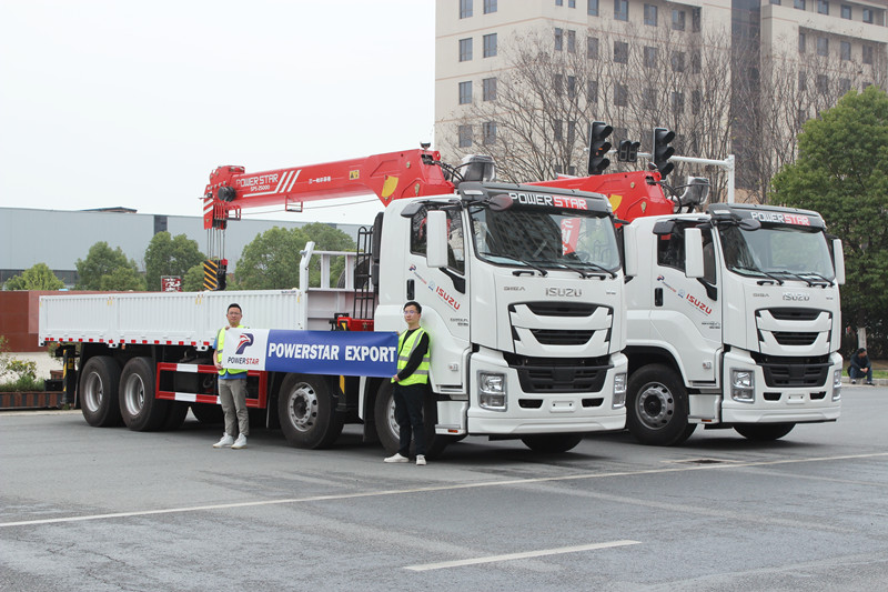 
     Myanmar – 2 Einheiten ISUZU GIGA Palfinger Auslegerkran-LKW
    