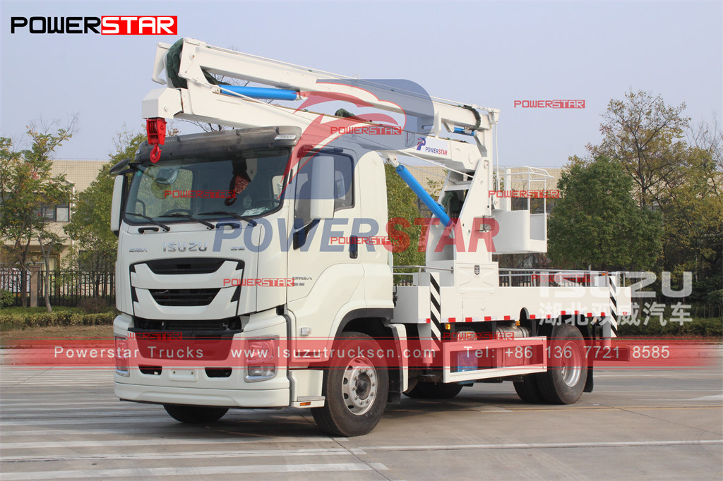 
     ISUZU GIGA 20m Manlifter-LKW mit Hubarbeitsbühne, Export nach Manila, Philippinen
    