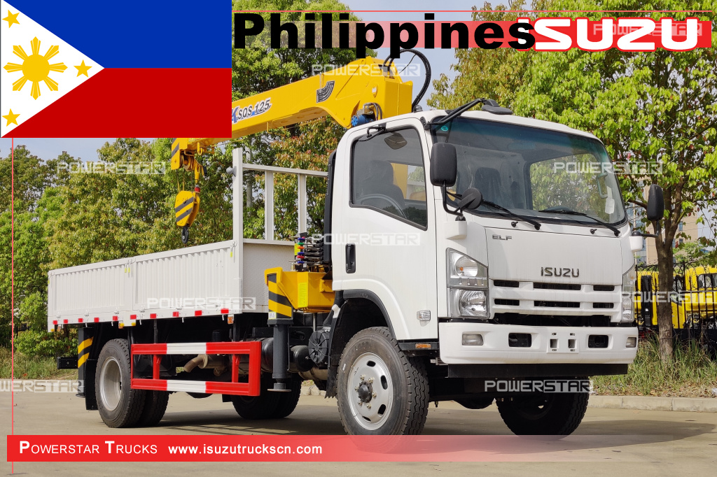 
     Philippinen - ISUZU 4X4 NPR/ELF Auslegerkran-LKW
    