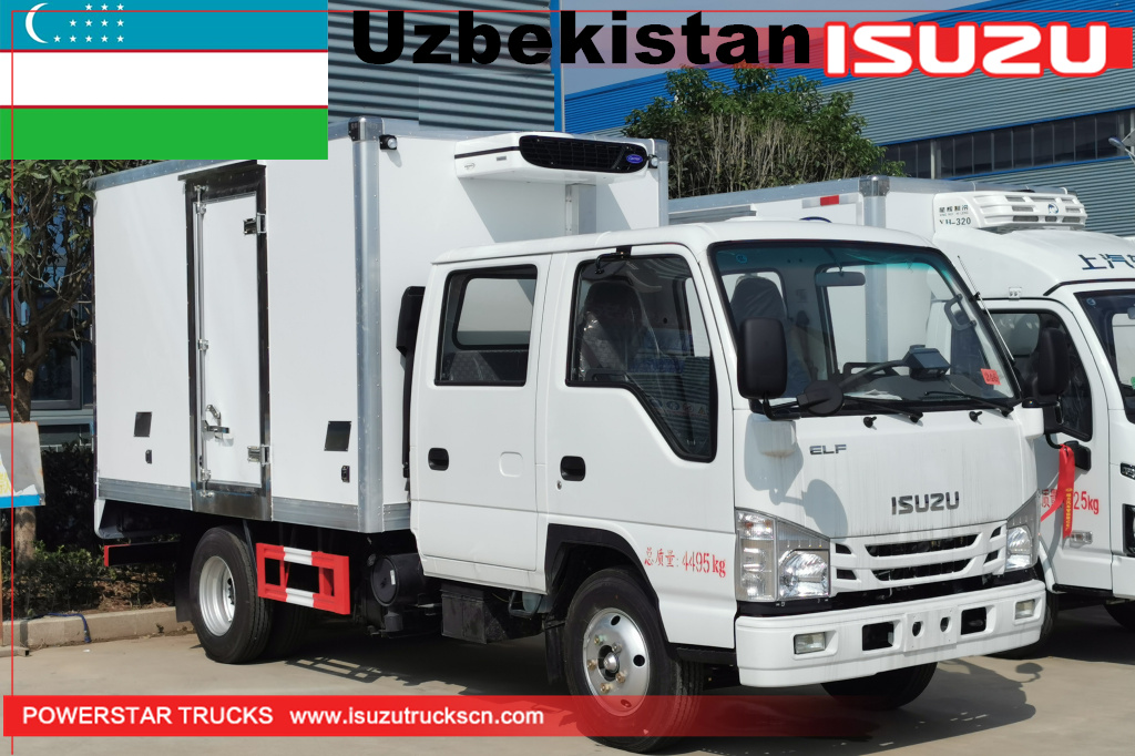 
     Usbekistan - ISUZU Kühlwagen mit Doppelkabine
    