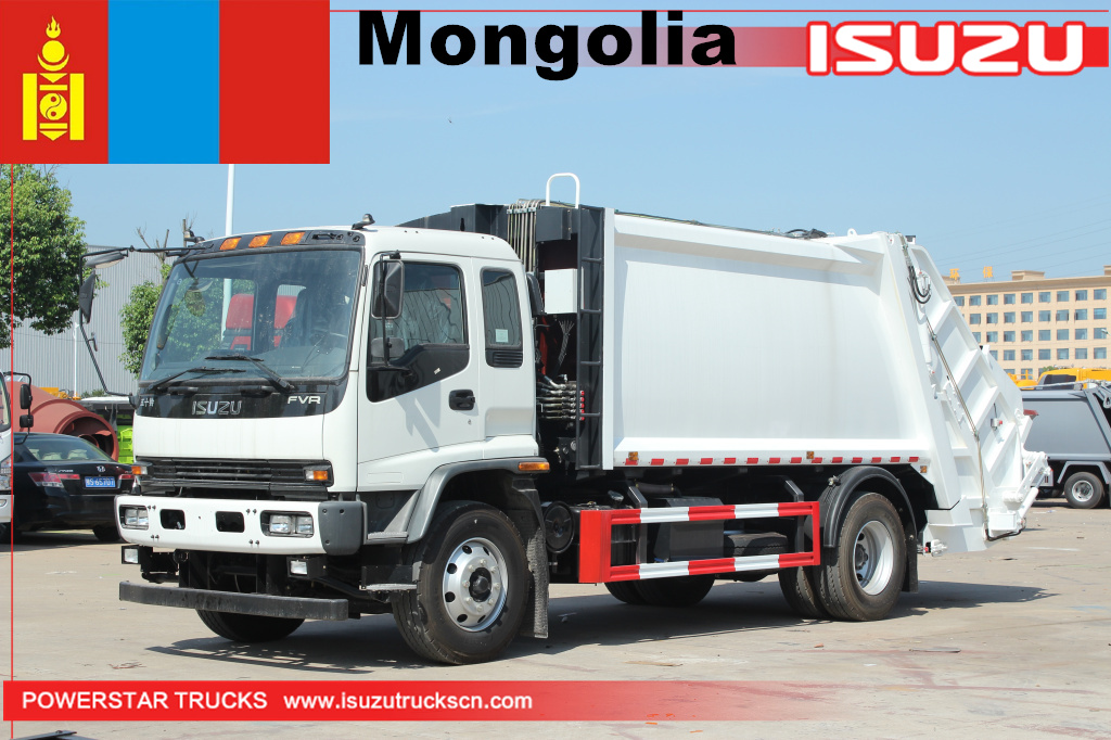 
     Mongolei - 1 ISUZU FVR-Müllwagen
    