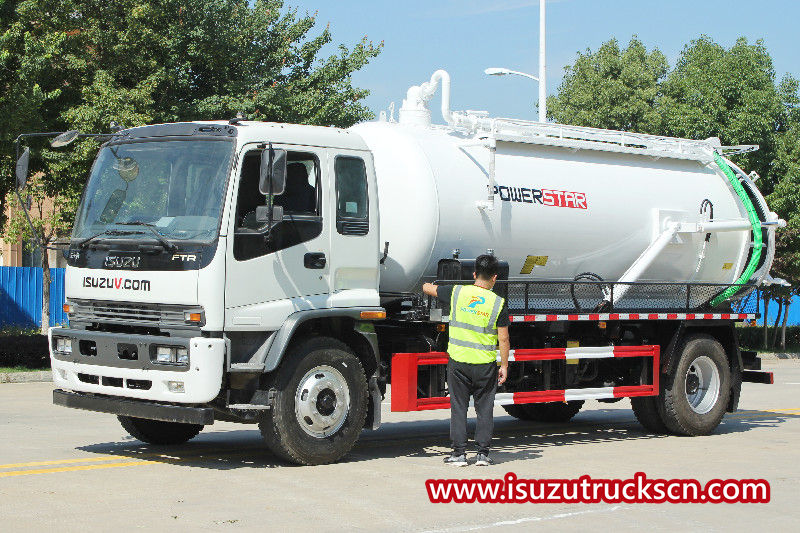 
     ISUZU FTR 10 CBM Abwassertankwagen Motor 4HK1-TC mit 205 PS
    