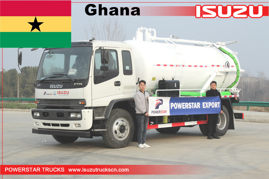 
     Ghana – ISUZU FTR Abwasser-Vakuumpumpen-LKW
    