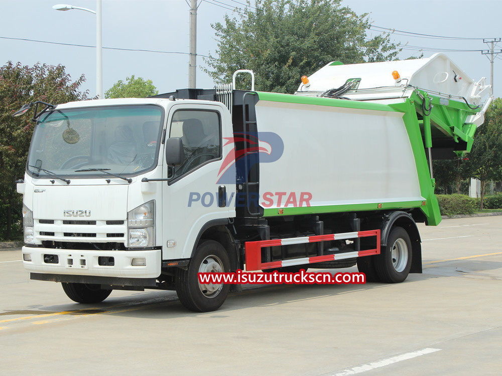 
     Hydrauliksystem eines Hecklader-Müllwagens von Isuzu
    