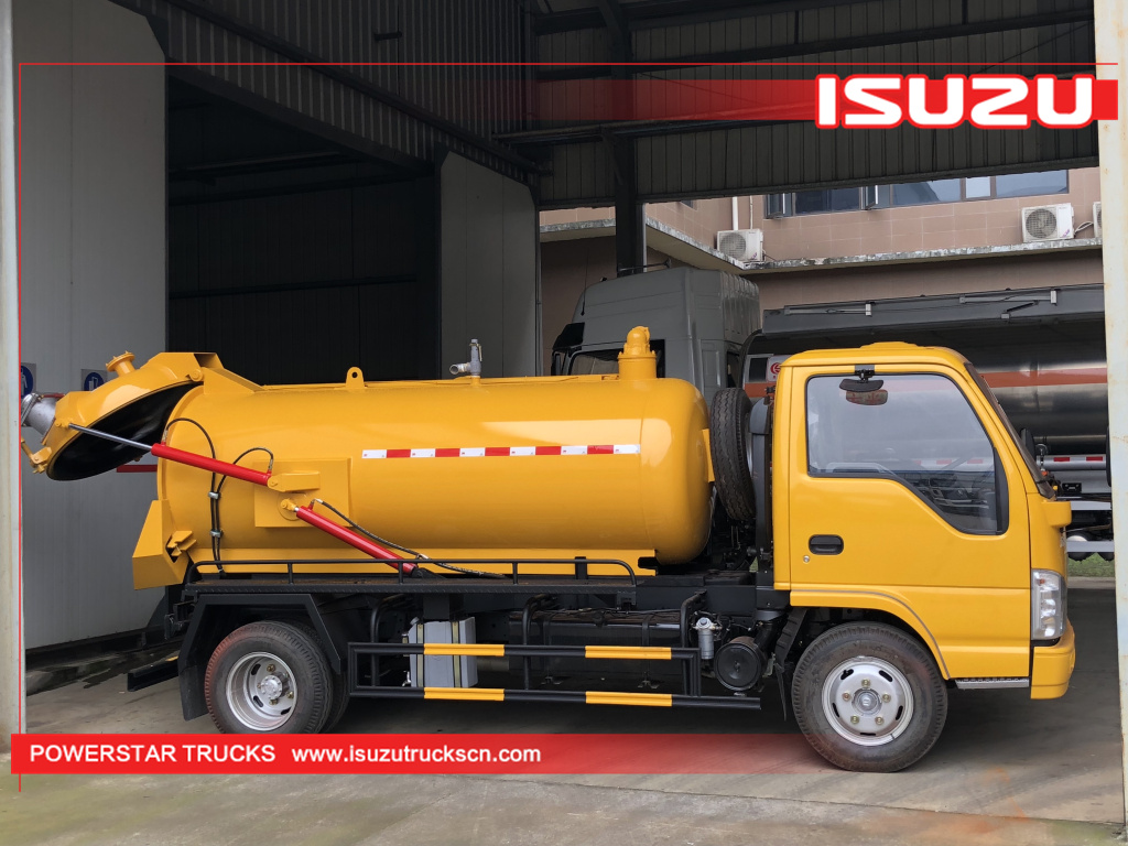 
     Nagelneuer 4.000-Liter-Abwassersaugwagen (Vakuumtanker) von ISUZU zu verkaufen
    