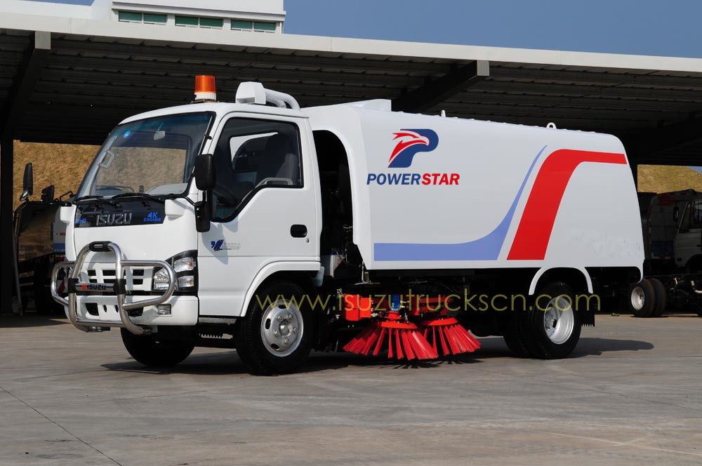 
     Afrika-Markt Isuzu Marke Straßenreiniger Kehrmaschine und Reinigungs-LKW
    