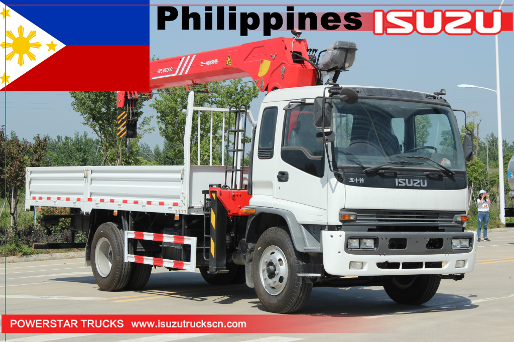 
     Philippinen - ISUZU Truck mit Palfinger Kran
    