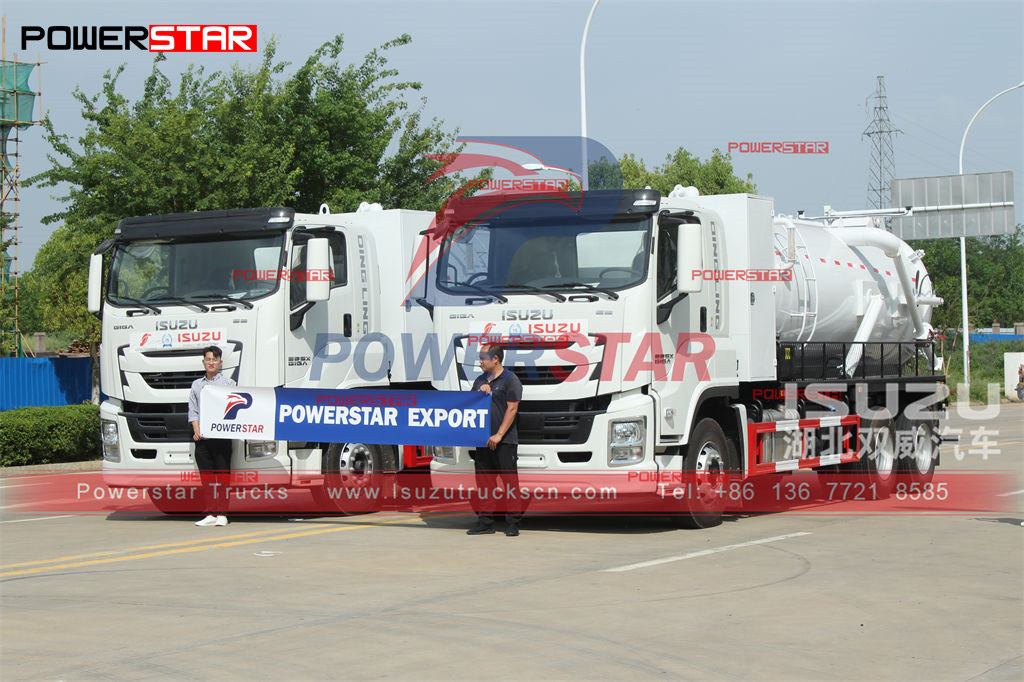 
     ISUZU GIGA 12000L Vakuum-LKW mit MORO PM110W Pumpe Export Philippinen und Myanmar Yangon
    