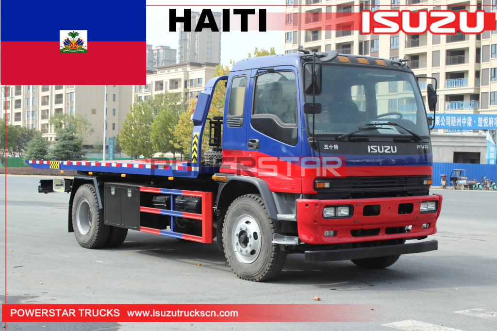 
     HAITI - 1 Einheit ISUZU FVR Pritschen-Abschleppwagen
    