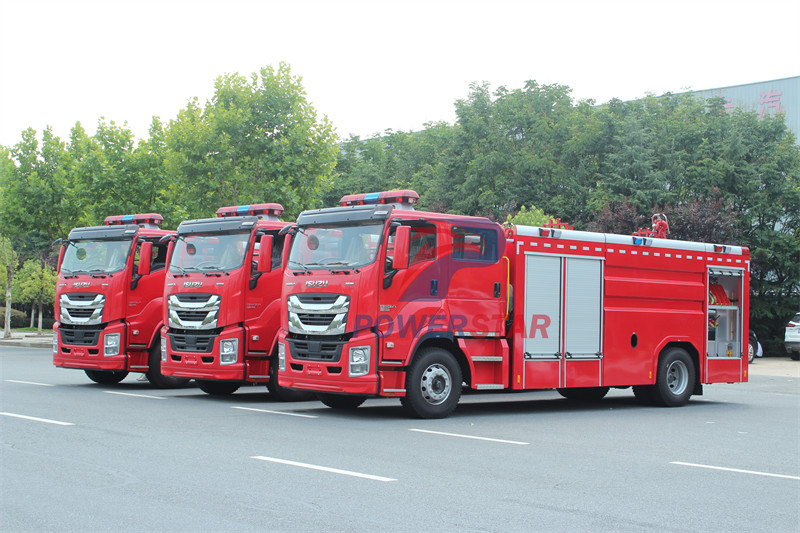 
     Philippinen - 3 Einheiten ISUZU GIGA Wasserlöschfahrzeug Feuerwehrwagen
    