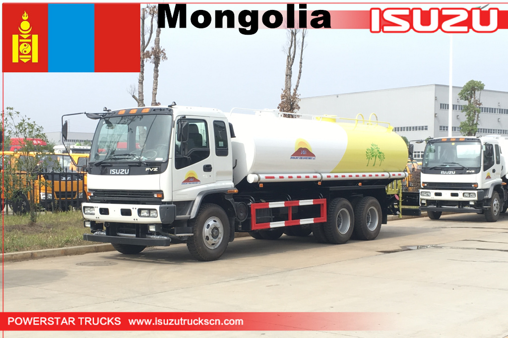 
     Mongolei - 2 Einheiten ISUZU Wassertankwagen
    