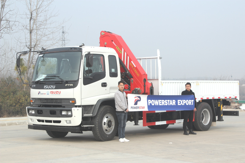 
     FTR Isuzu Lasten-LKW mit Palfinger-Kran SPK23500
    