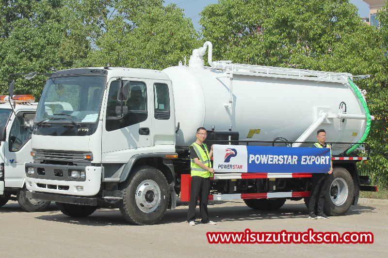 
     ISUZU FTR 10000 Liter Abwassersaugwagen Export nach Philippinen Manila
    