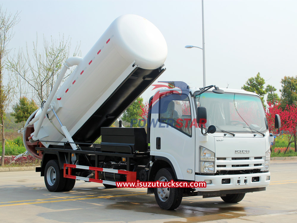 
     Der Hauptprozess des Abwassertankwagens von Isuzu
    