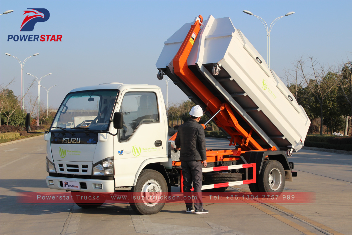 
     3 Tonnen 5 Tonnen Hakenlift Müllabfuhr Müllwagen Isuzu
    