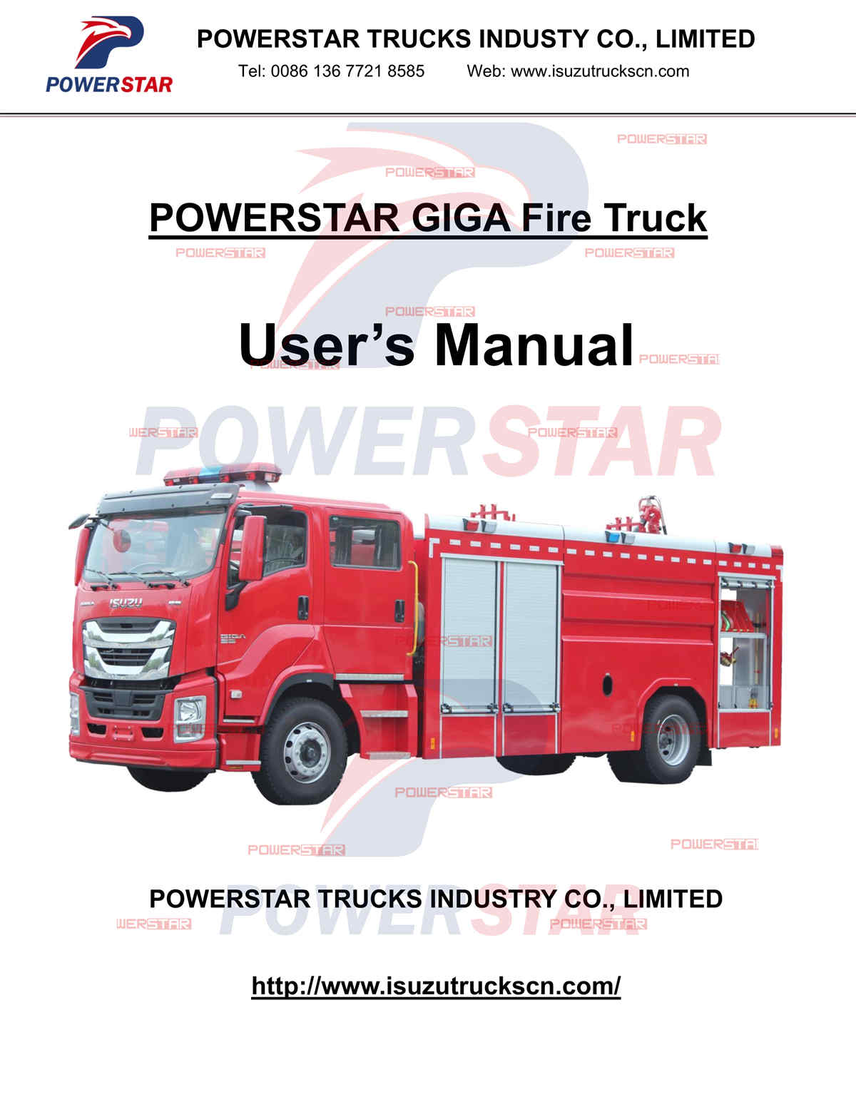 
     Philippinen Manila ISUZU Giga 6 Wheeler Wassertanker Feuerwehrauto Handbuch
    