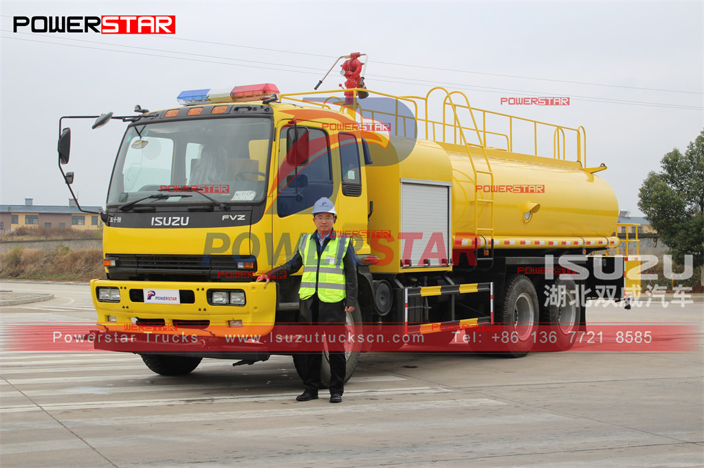 
     ISUZU 16cbm Wassertank Feuerlöschfahrzeug Export Philippinen Manila
    