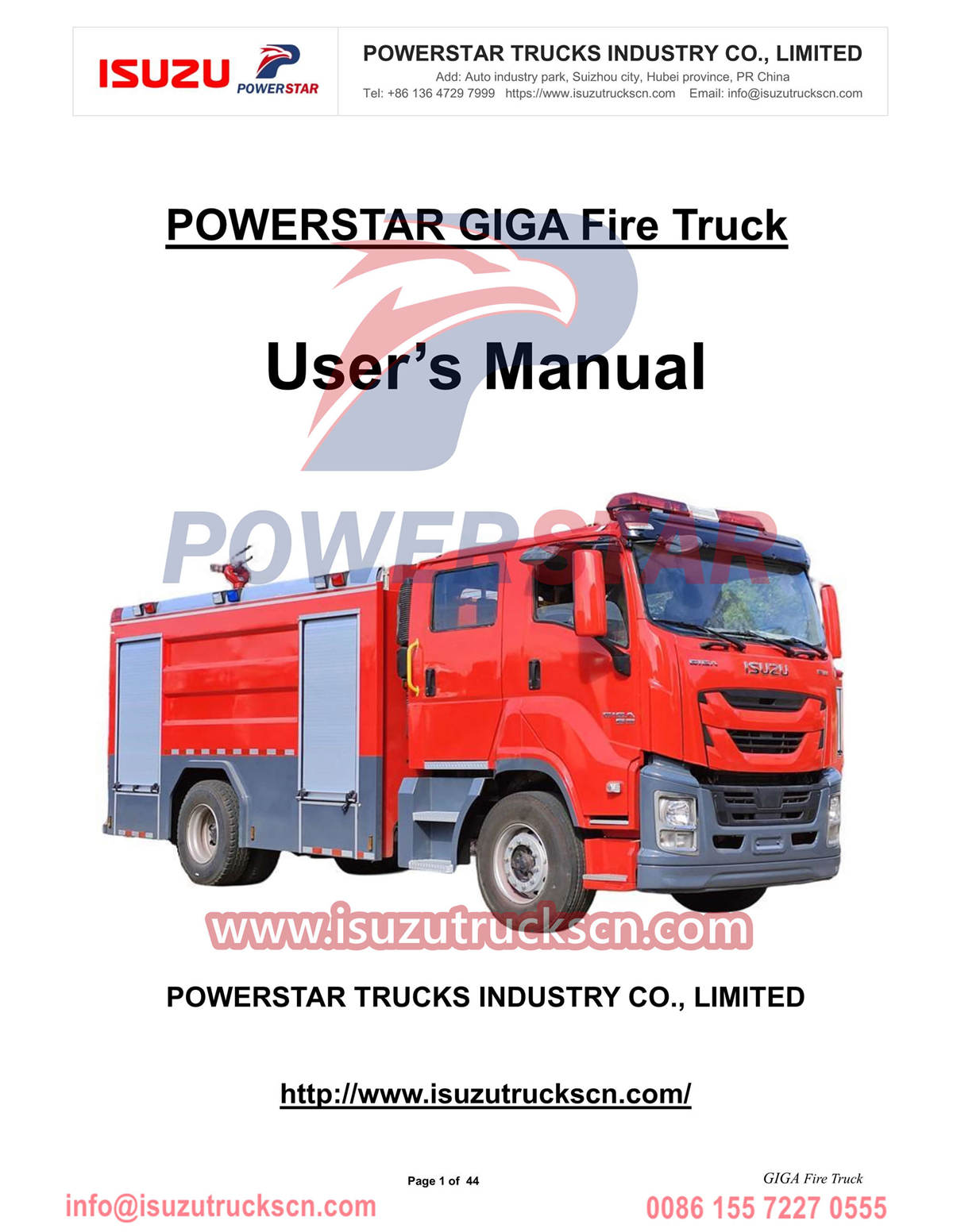 
     Isuzu Feuerwehrauto GIGA 4000L Handbuch Export Philippinen Manila
    